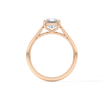 Radiant Solitaire Lab Grown Diamond Engagement Ring