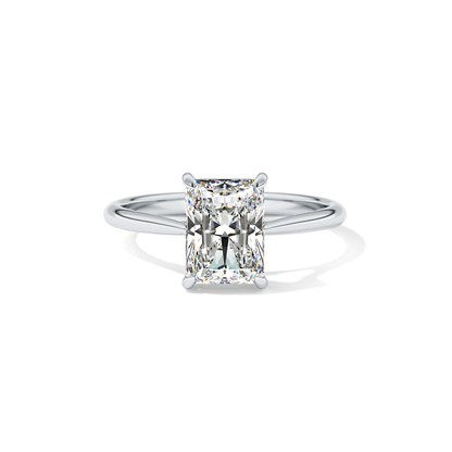 Radiant Solitaire Lab Grown Diamond Engagement Ring
