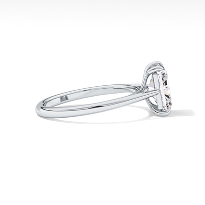 Radiant Solitaire Lab Grown Diamond Engagement Ring
