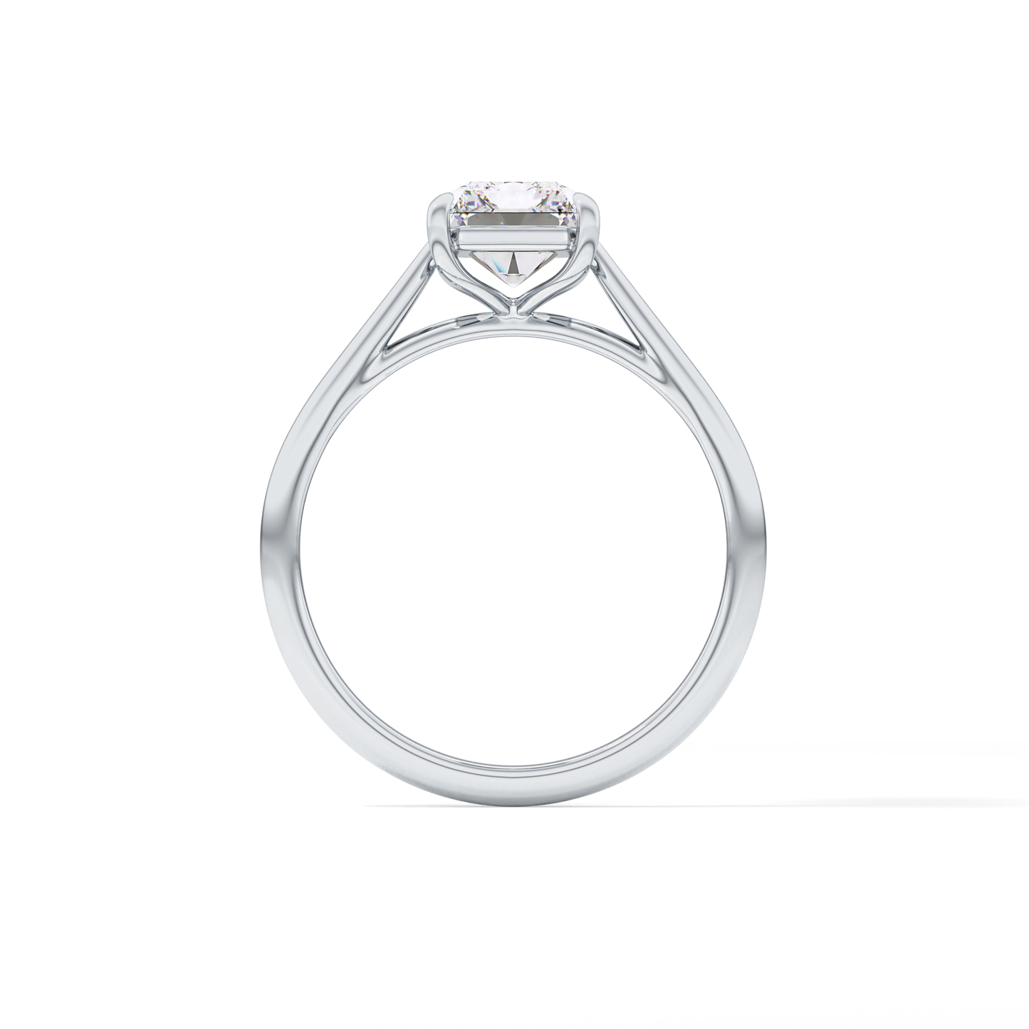 Radiant Solitaire Lab Grown Diamond Engagement Ring