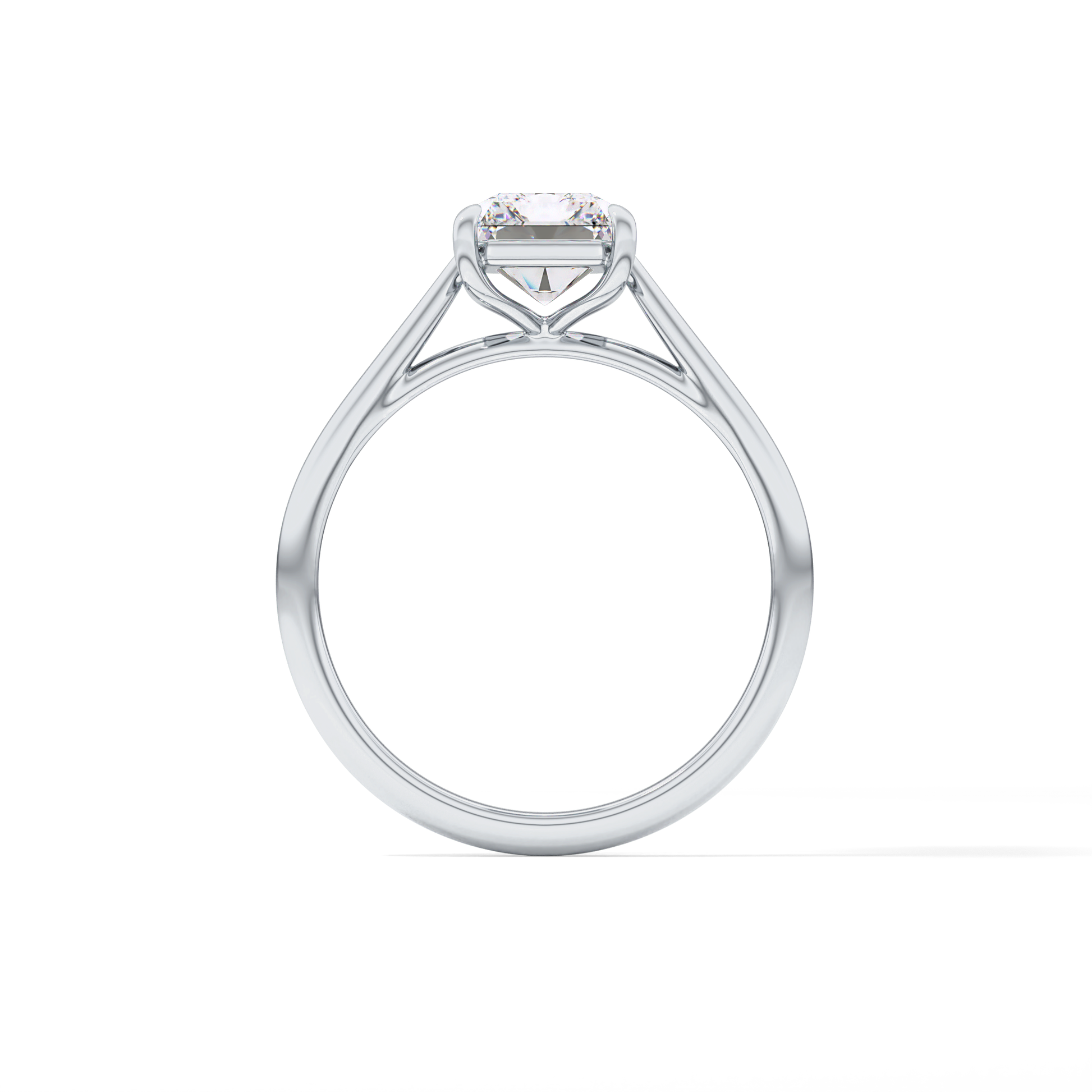 Radiant Solitaire Lab Grown Diamond Engagement Ring