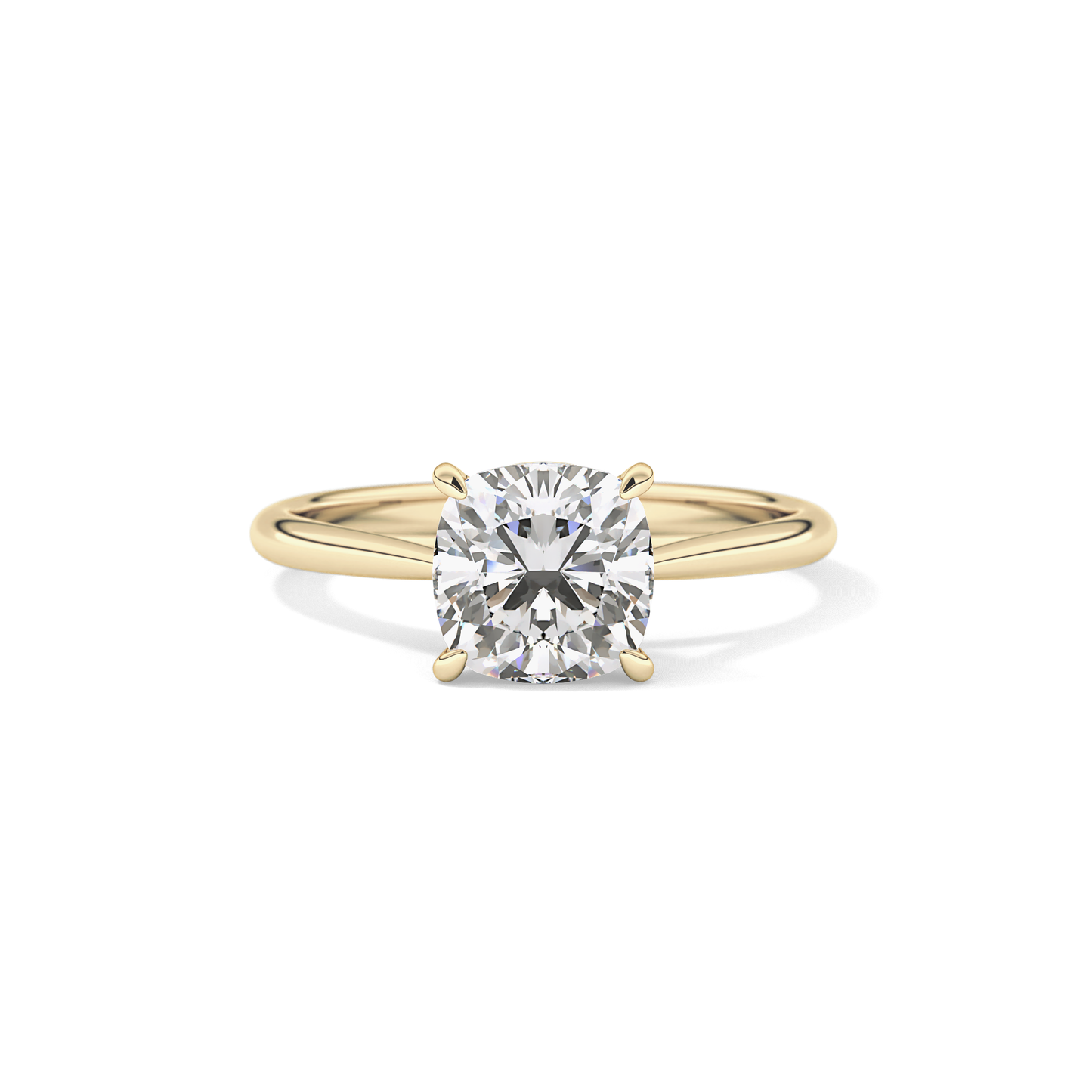 Cushion Solitaire Lab Grown Diamond Engagement Ring