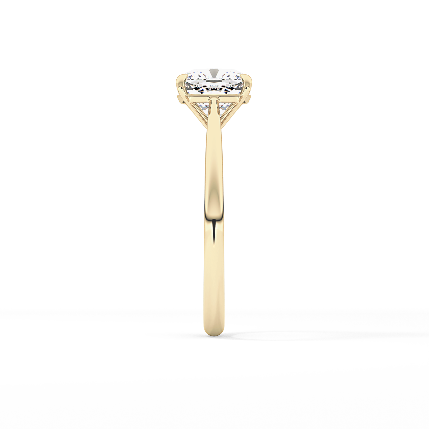 Cushion Solitaire Lab Grown Diamond Engagement Ring