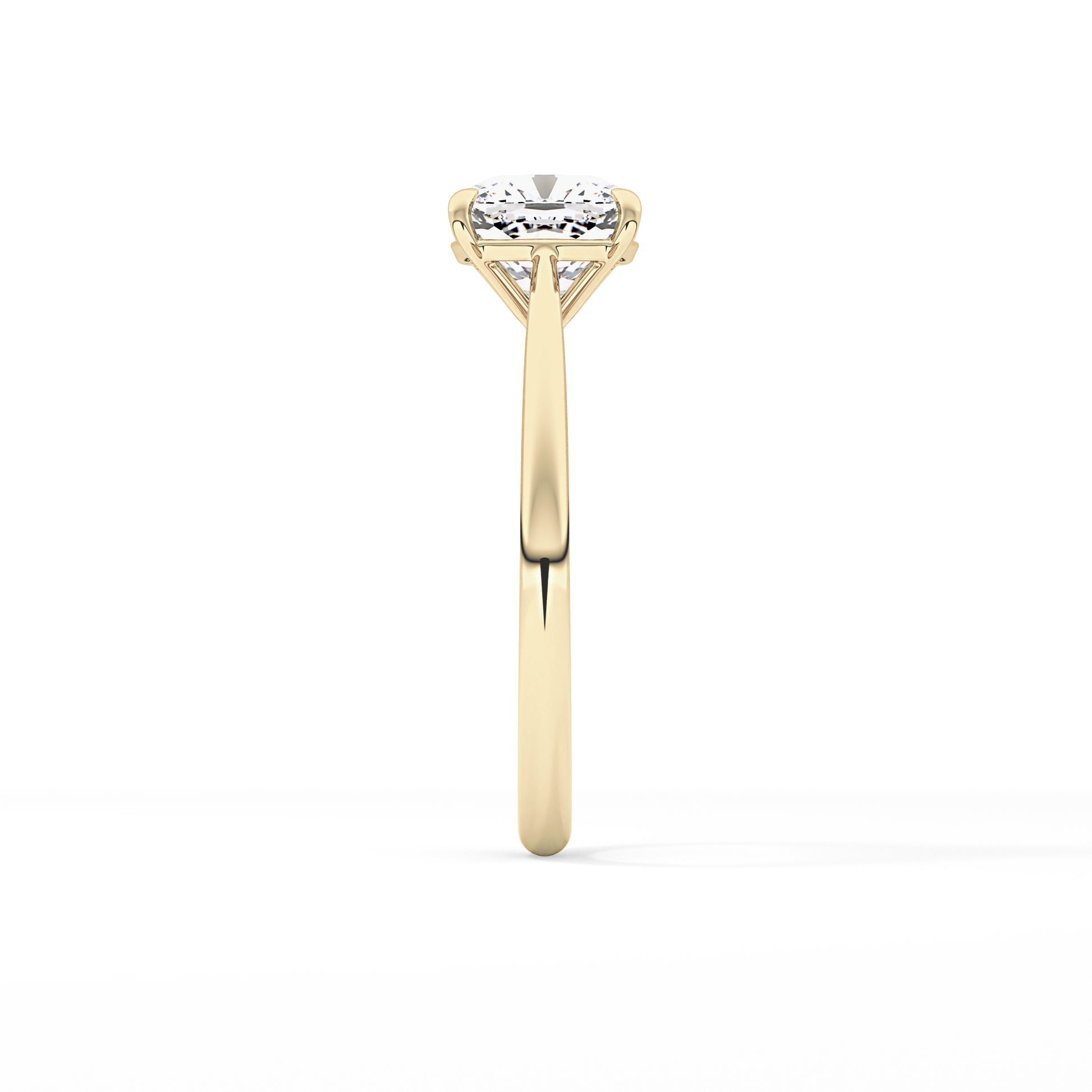 Cushion Solitaire Lab Grown Diamond Engagement Ring