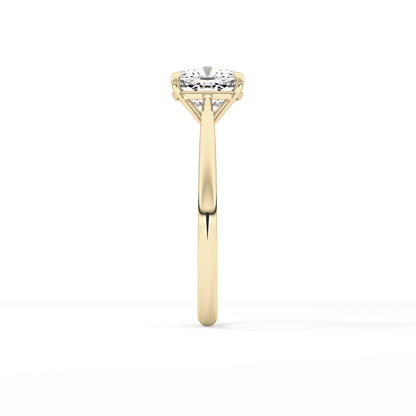 Cushion Solitaire Lab Grown Diamond Engagement Ring
