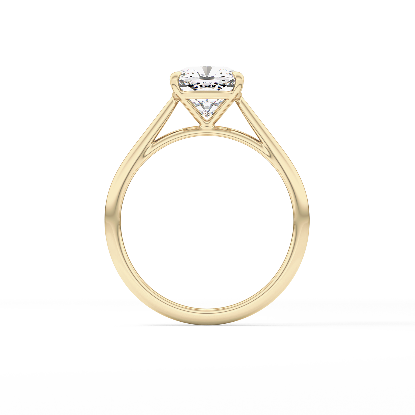 Cushion Solitaire Lab Grown Diamond Engagement Ring