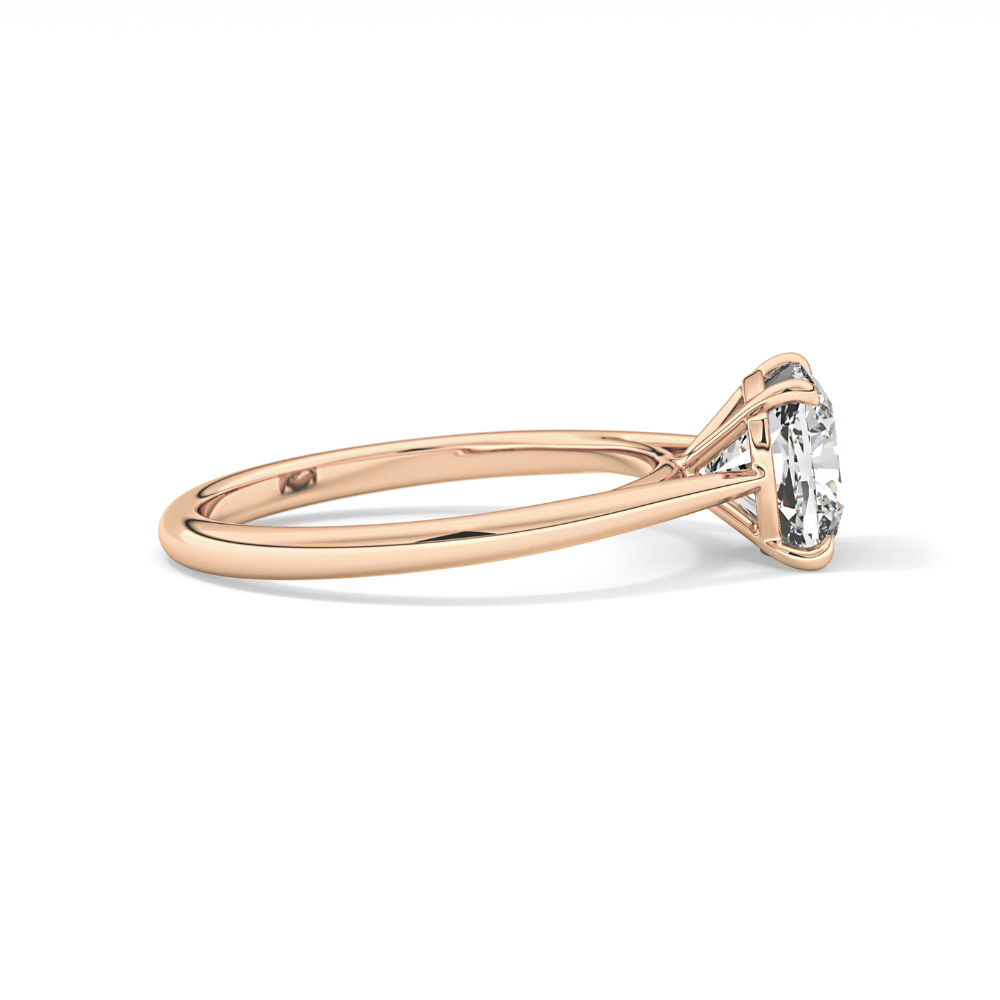 Cushion Solitaire Lab Grown Diamond Engagement Ring