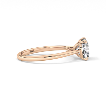 Cushion Solitaire Lab Grown Diamond Engagement Ring