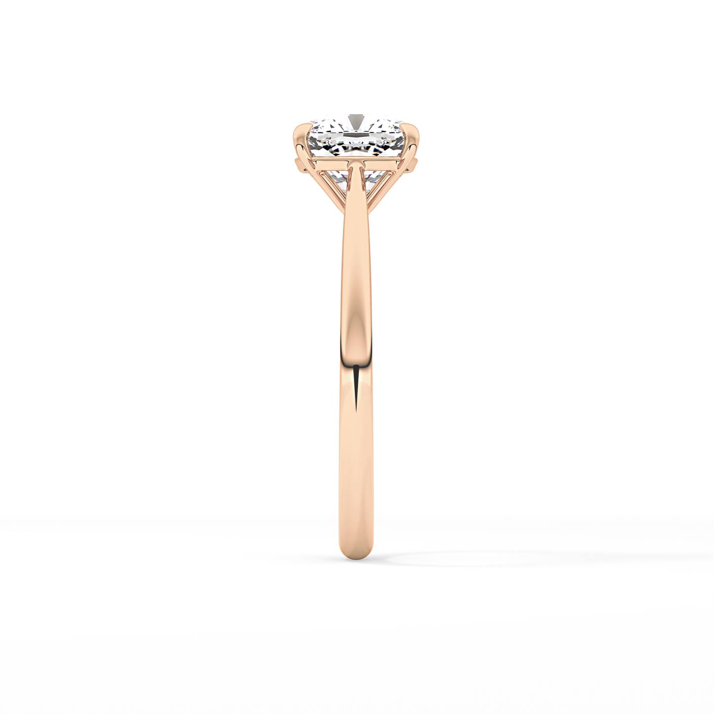 Cushion Solitaire Lab Grown Diamond Engagement Ring