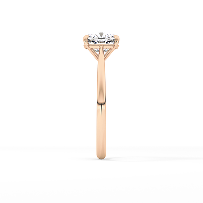 Cushion Solitaire Lab Grown Diamond Engagement Ring