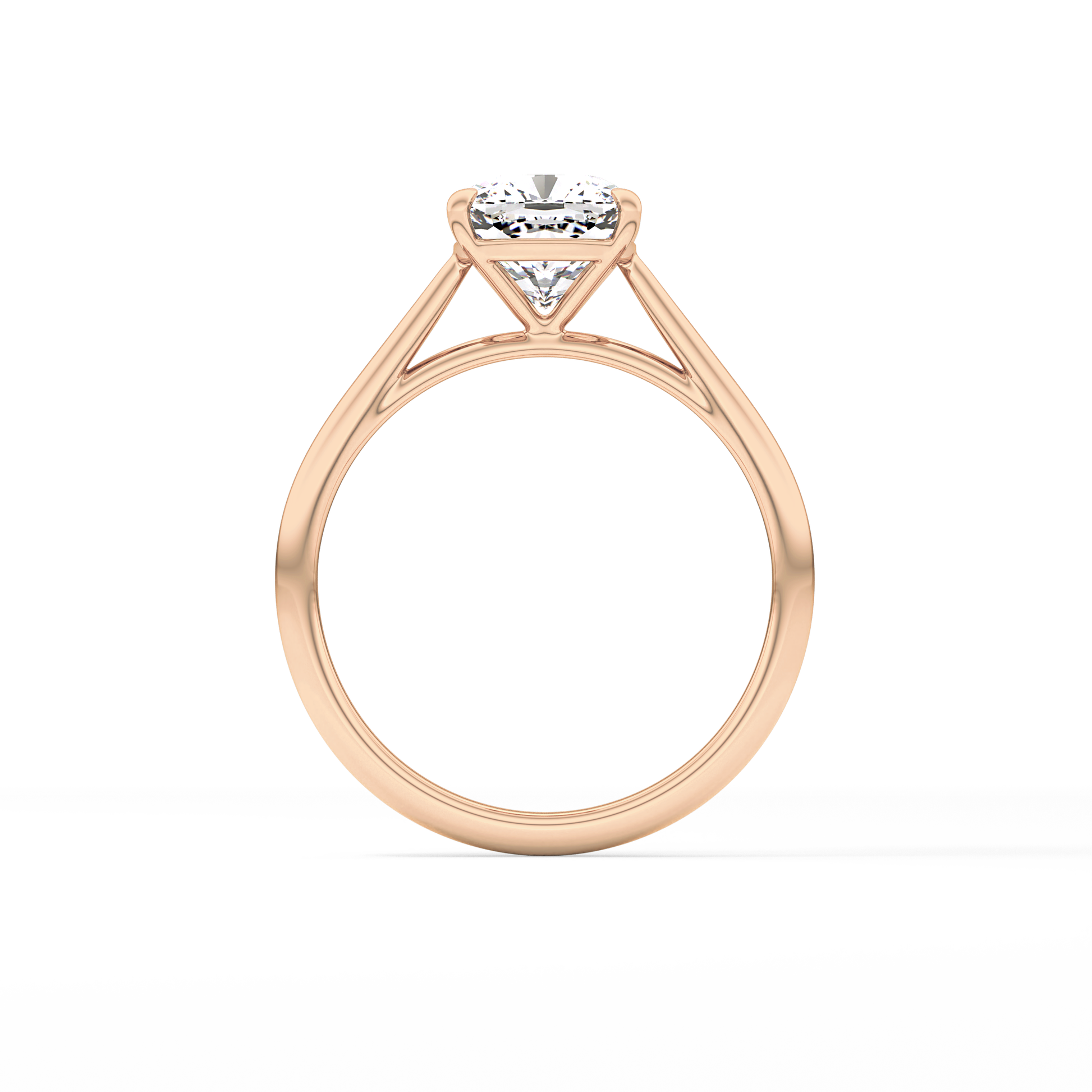 Cushion Solitaire Lab Grown Diamond Engagement Ring