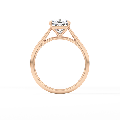 Cushion Solitaire Lab Grown Diamond Engagement Ring