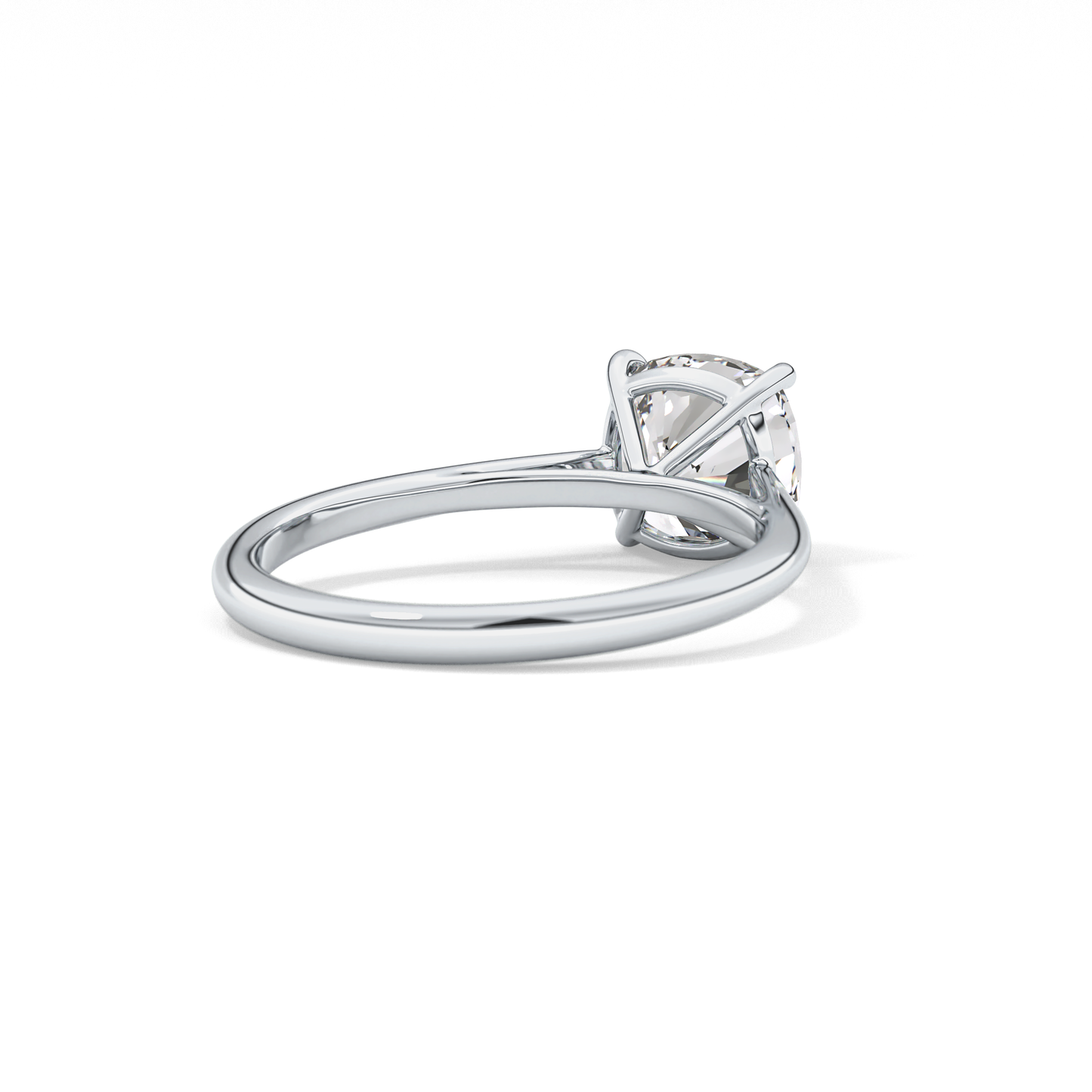 Cushion Solitaire Lab Grown Diamond Engagement Ring