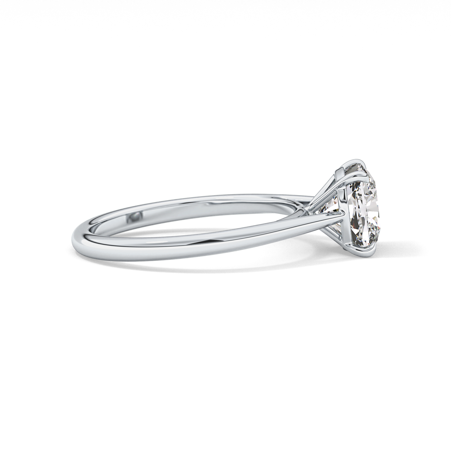 Cushion Solitaire Lab Grown Diamond Engagement Ring