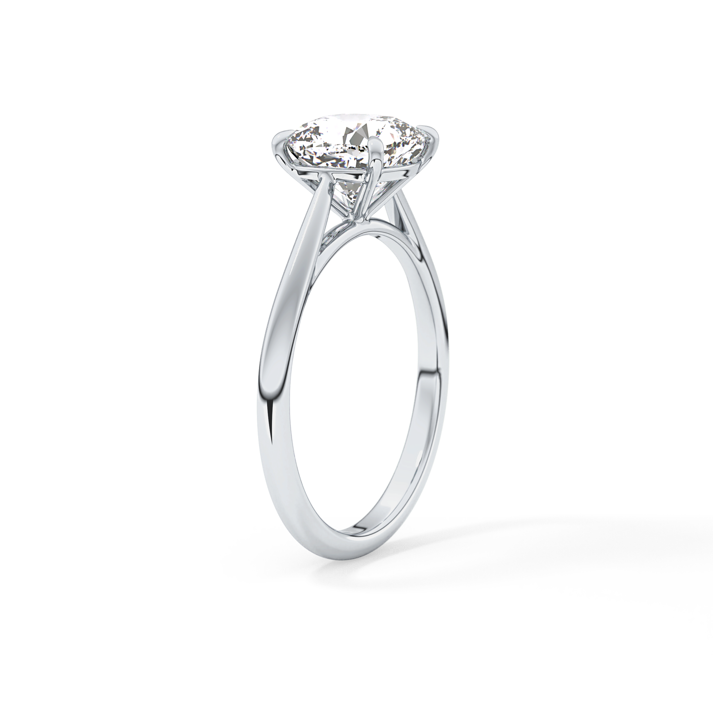 Cushion Solitaire Lab Grown Diamond Engagement Ring