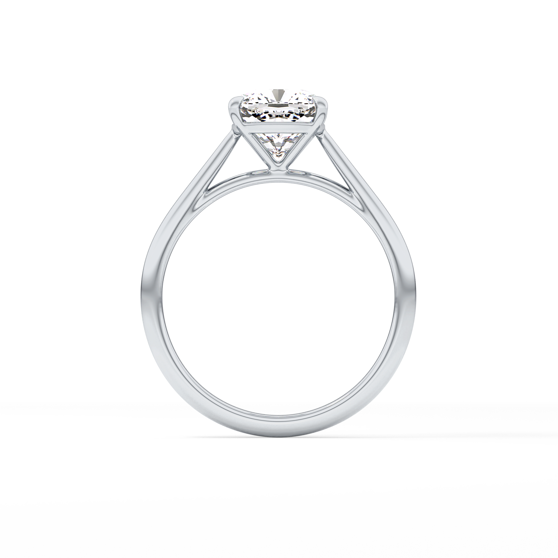Cushion Solitaire Lab Grown Diamond Engagement Ring