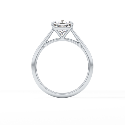 Cushion Solitaire Lab Grown Diamond Engagement Ring