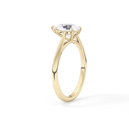 Pear Solitaire Lab Grown Diamond Engagement Ring