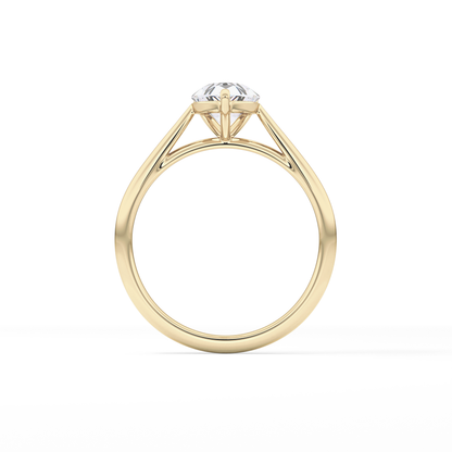 Pear Solitaire Lab Grown Diamond Engagement Ring