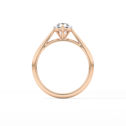 Pear Solitaire Lab Grown Diamond Engagement Ring