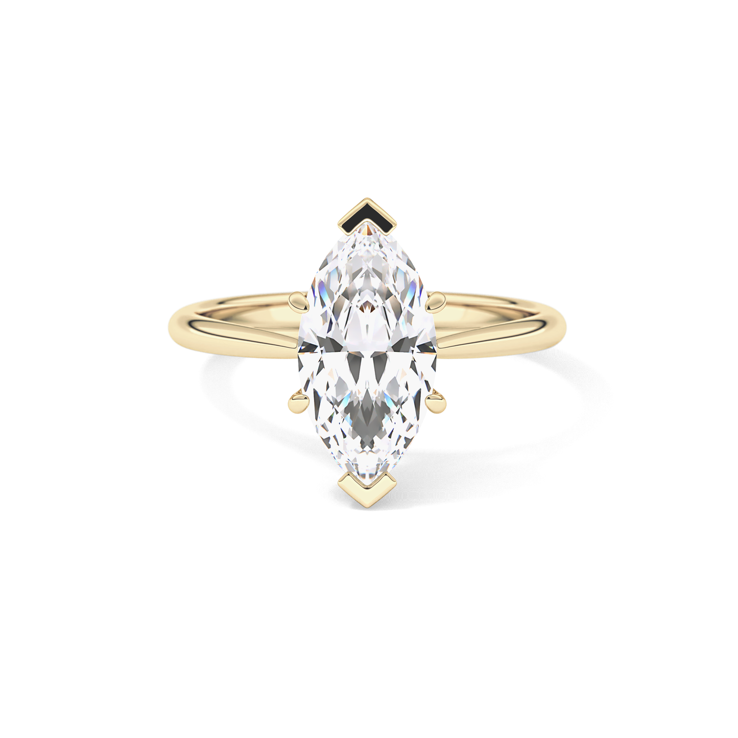 Marquise Solitaire Lab Grown Diamond Engagement Ring