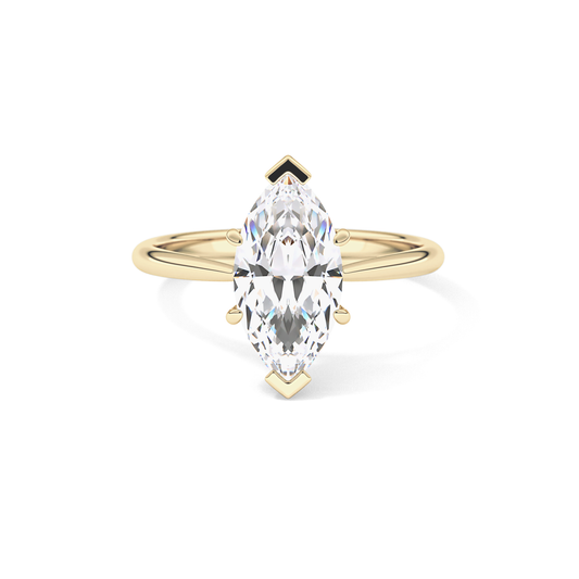 Marquise Solitaire Lab Grown Diamond Engagement Ring