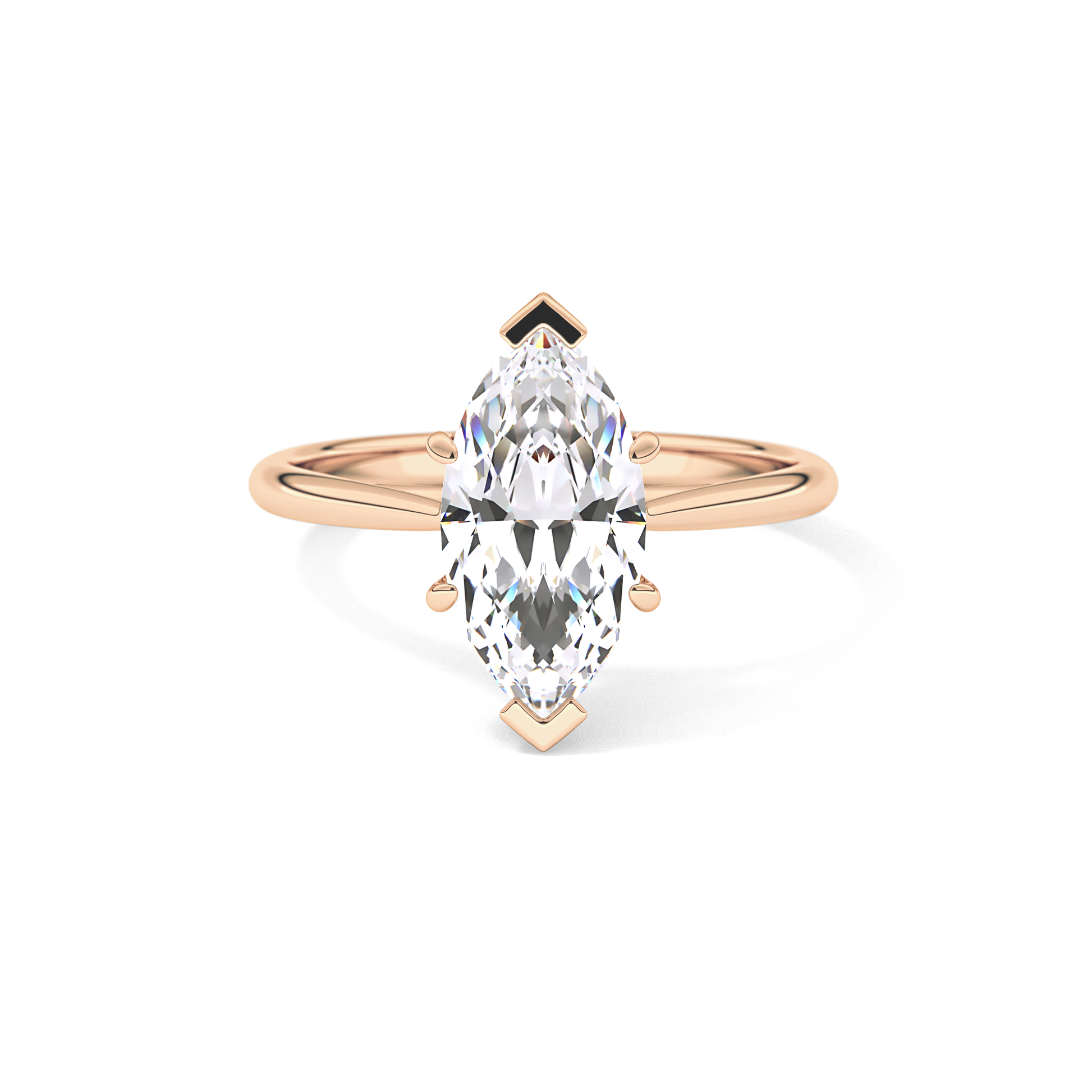 Marquise Solitaire Lab Grown Diamond Engagement Ring