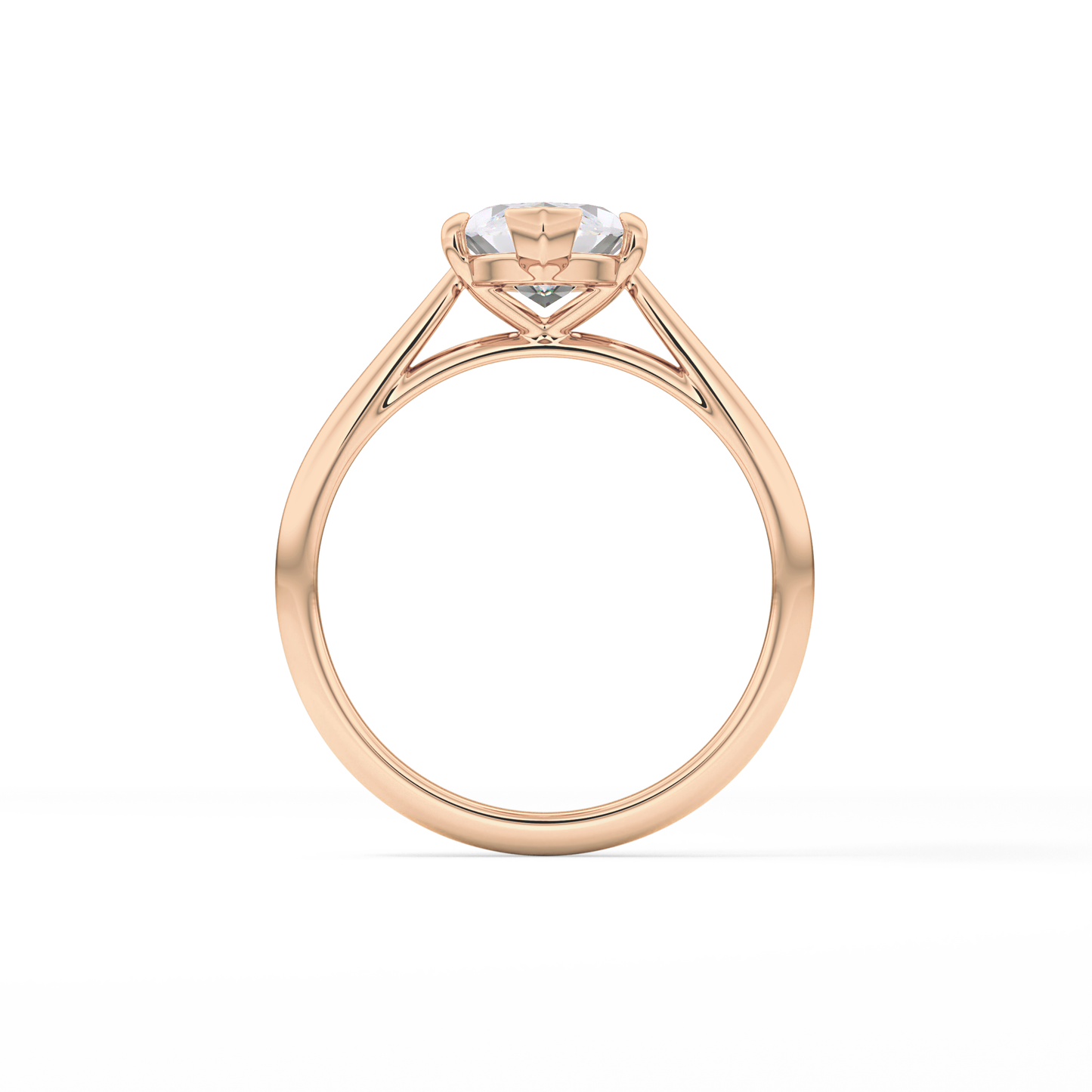 Marquise Solitaire Lab Grown Diamond Engagement Ring
