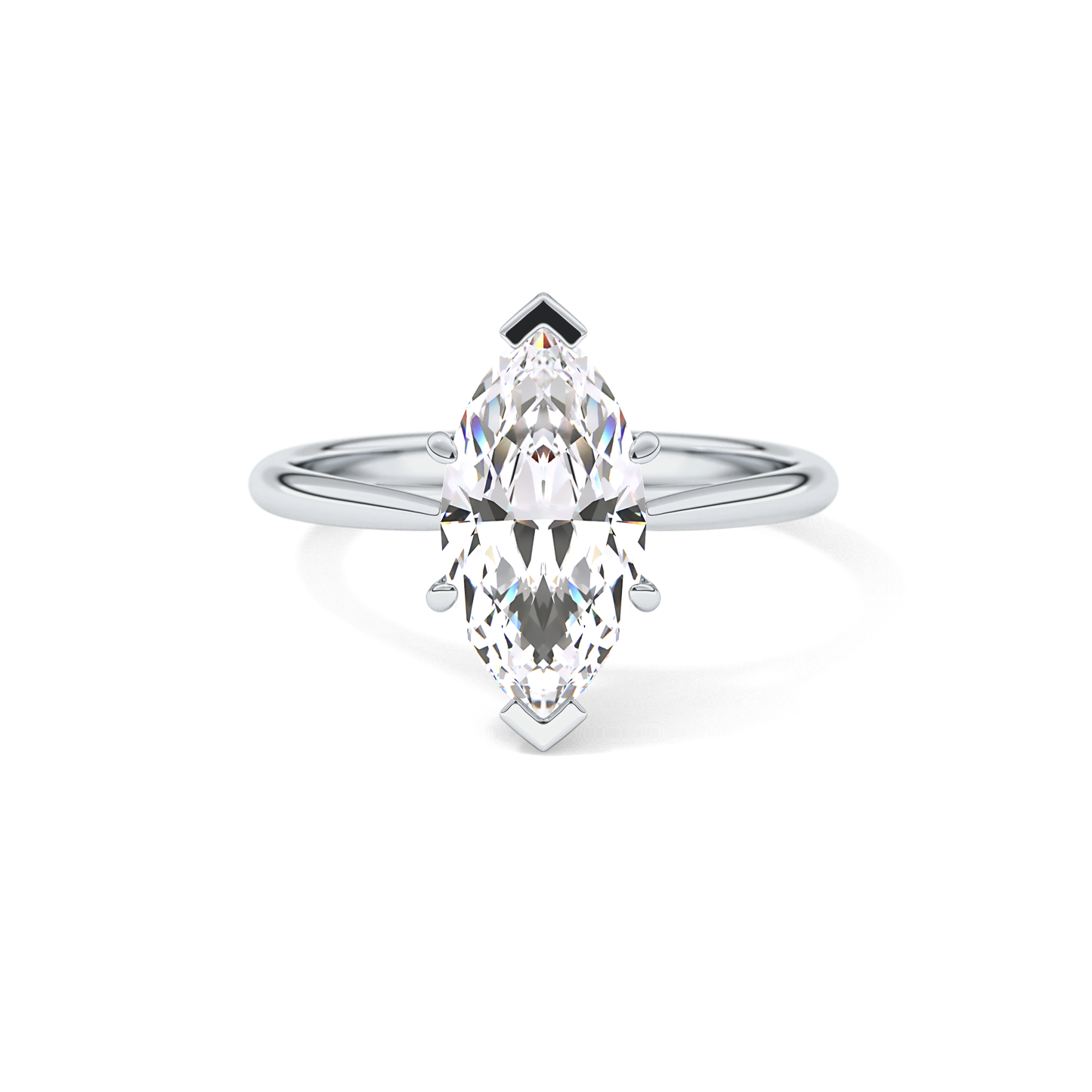 Marquise Solitaire Lab Grown Diamond Engagement Ring
