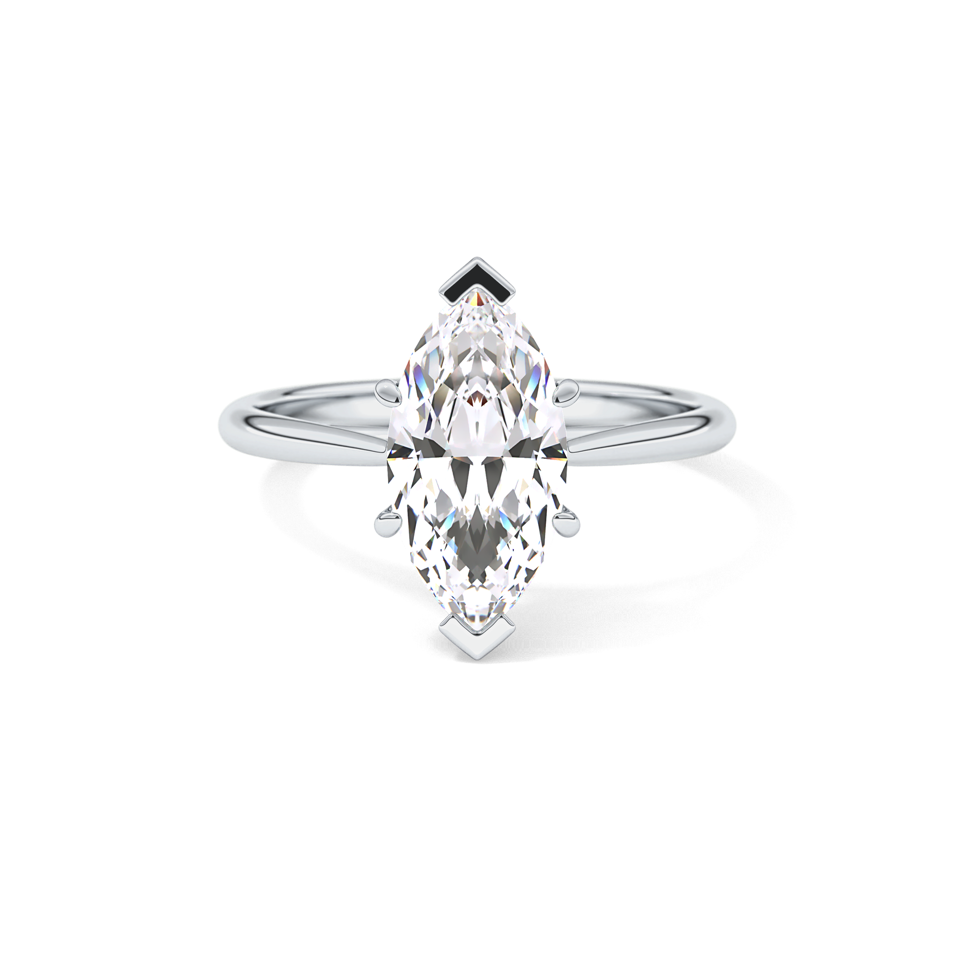 Marquise Solitaire Lab Grown Diamond Engagement Ring