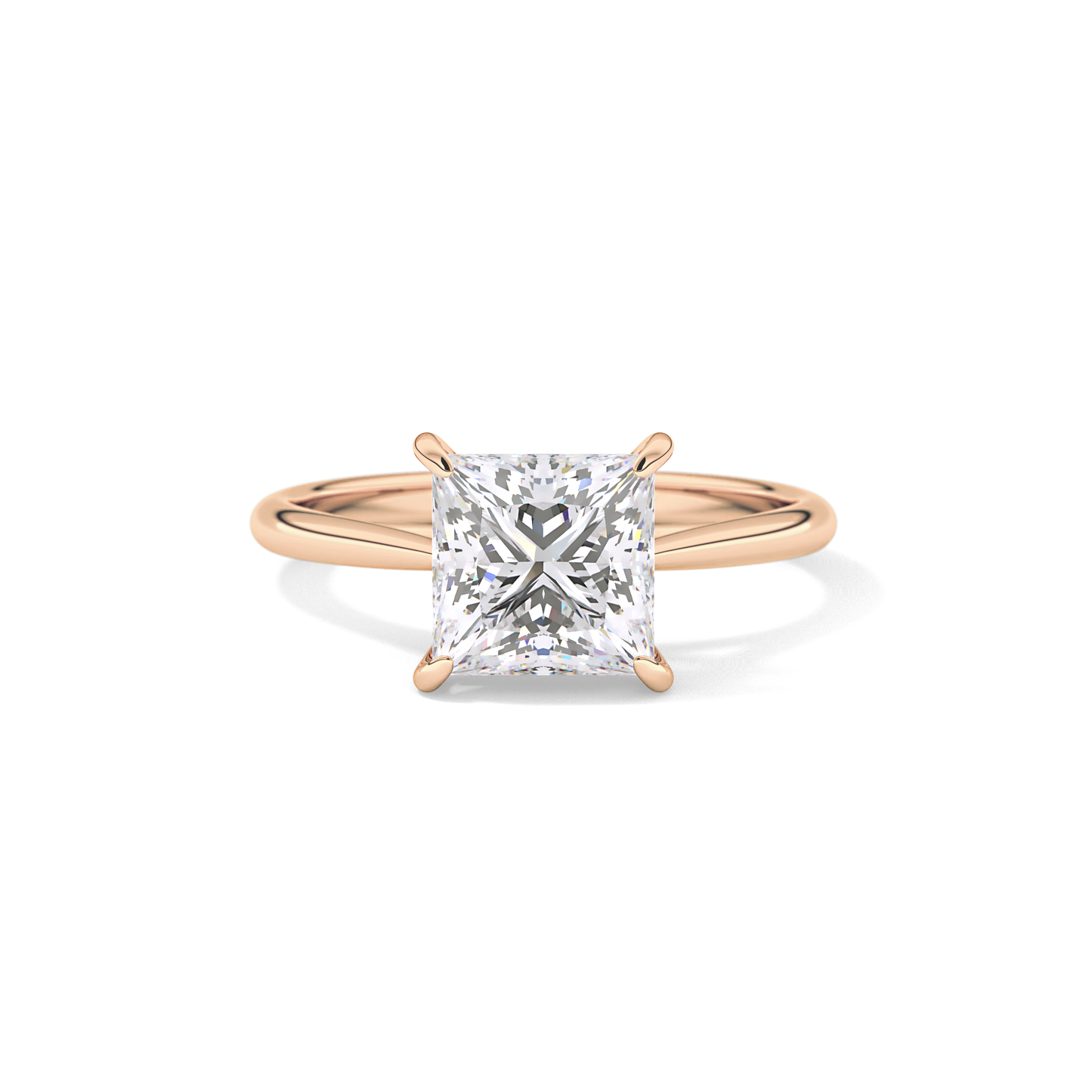 Princess Solitaire Lab Grown Diamond Engagement Ring