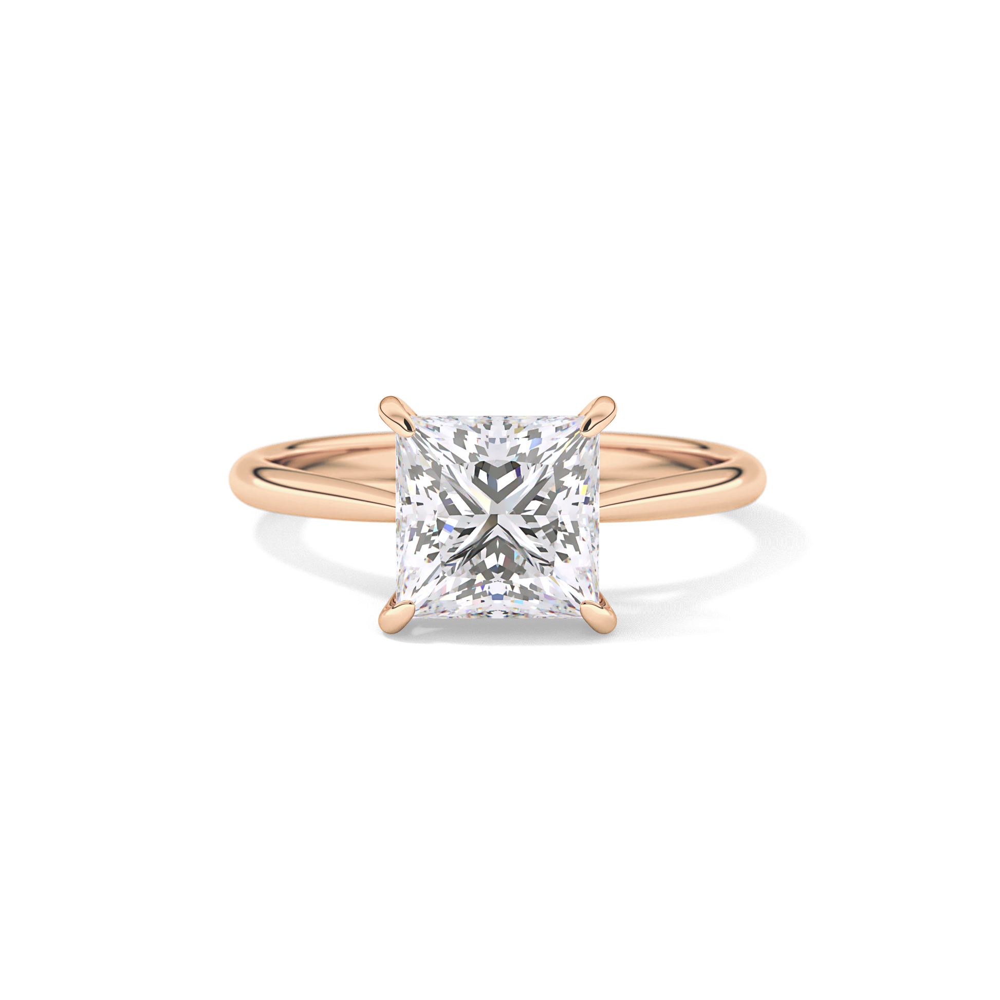 Princess Solitaire Lab Grown Diamond Engagement Ring