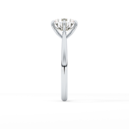 Round Solitaire Lab Grown Diamond Engagement Ring