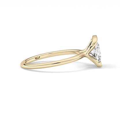 Cushion Bezel Lab Grown Diamond Engagement Ring