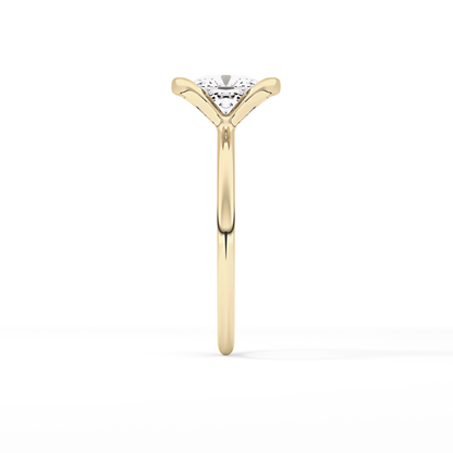 Cushion Bezel Lab Grown Diamond Engagement Ring