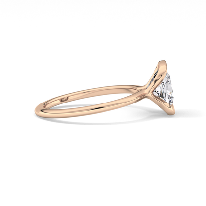 Cushion Bezel Lab Grown Diamond Engagement Ring