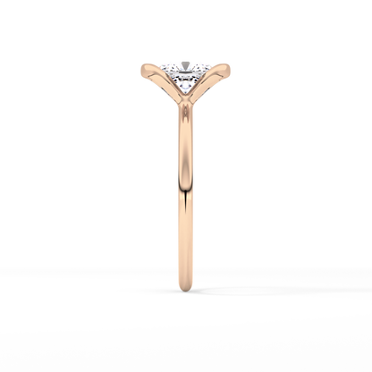 Cushion Bezel Lab Grown Diamond Engagement Ring