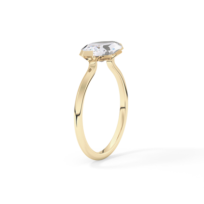 East West Marquise Solitaire Lab Grown Diamond Engagement Ring