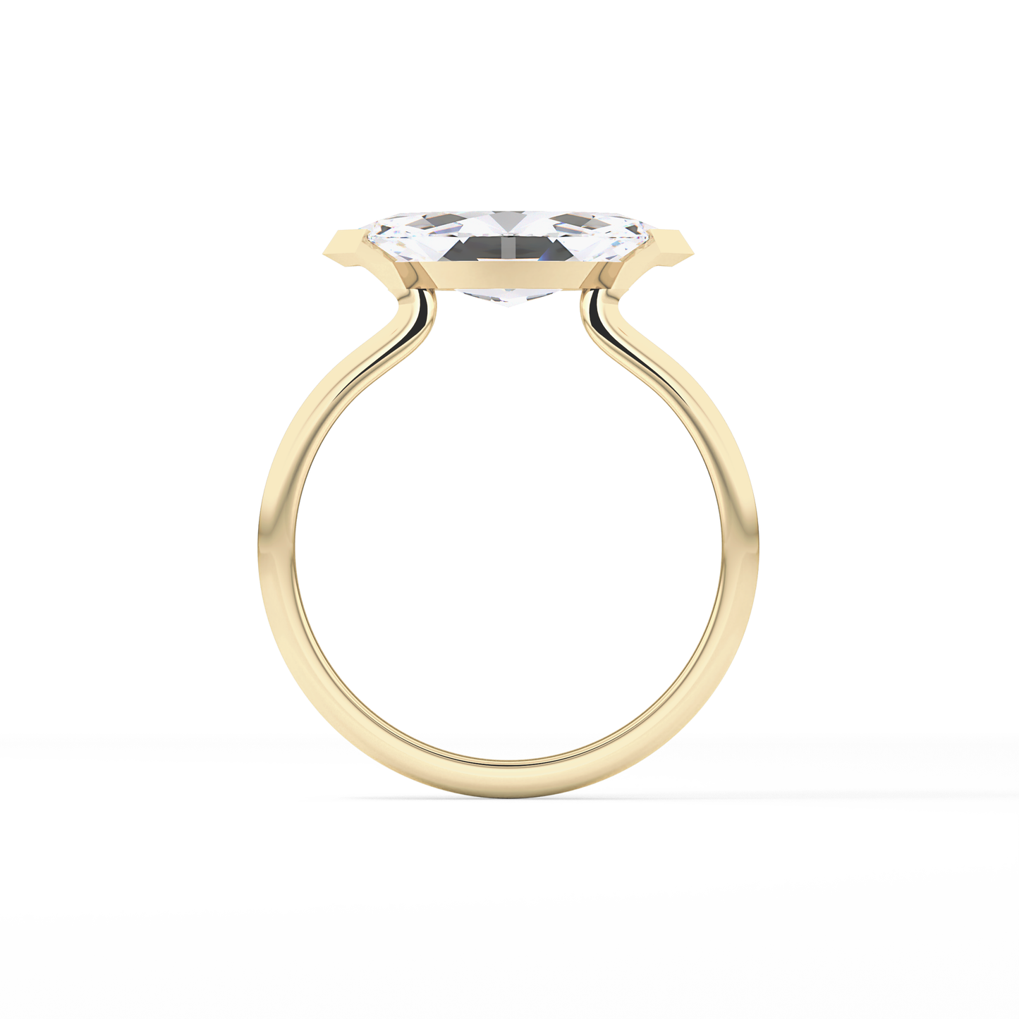 East West Marquise Solitaire Lab Grown Diamond Engagement Ring