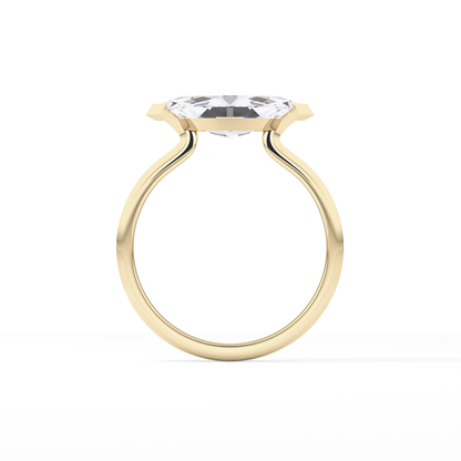 East West Marquise Solitaire Lab Grown Diamond Engagement Ring