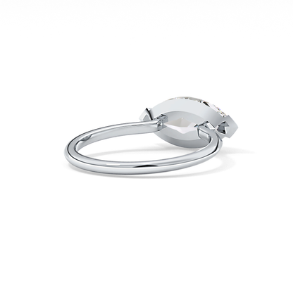 East West Marquise Solitaire Lab Grown Diamond Engagement Ring