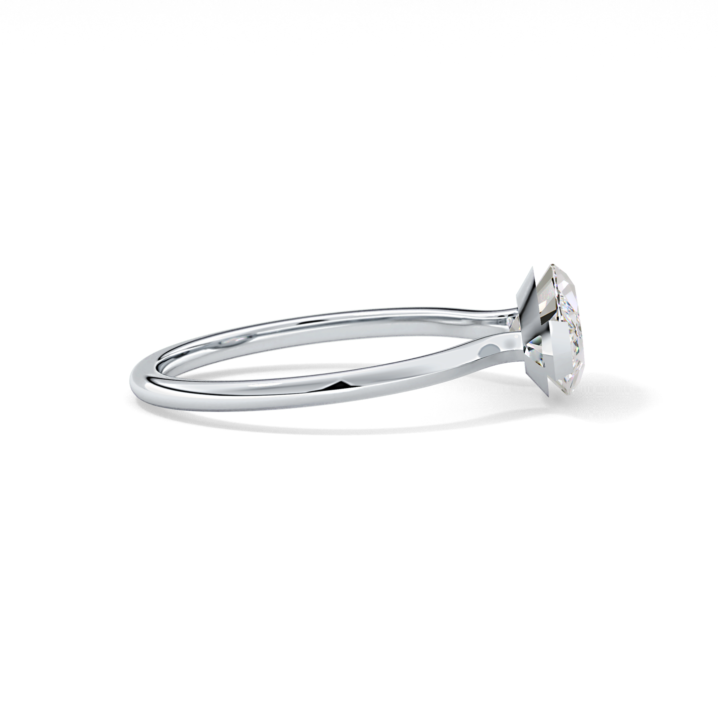 East West Marquise Solitaire Lab Grown Diamond Engagement Ring
