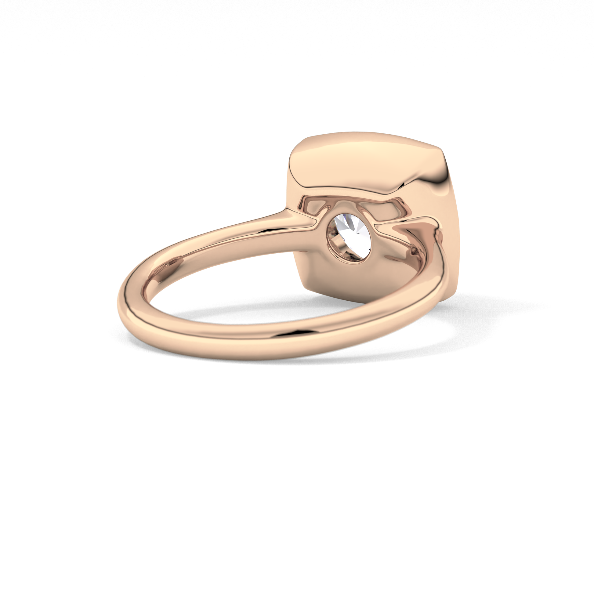 Round Bezel & Solitaire Lab Grown Diamond Engagement Ring