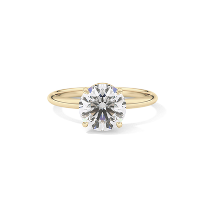 Round Solitaire Lab Grown Diamond Engagement Ring