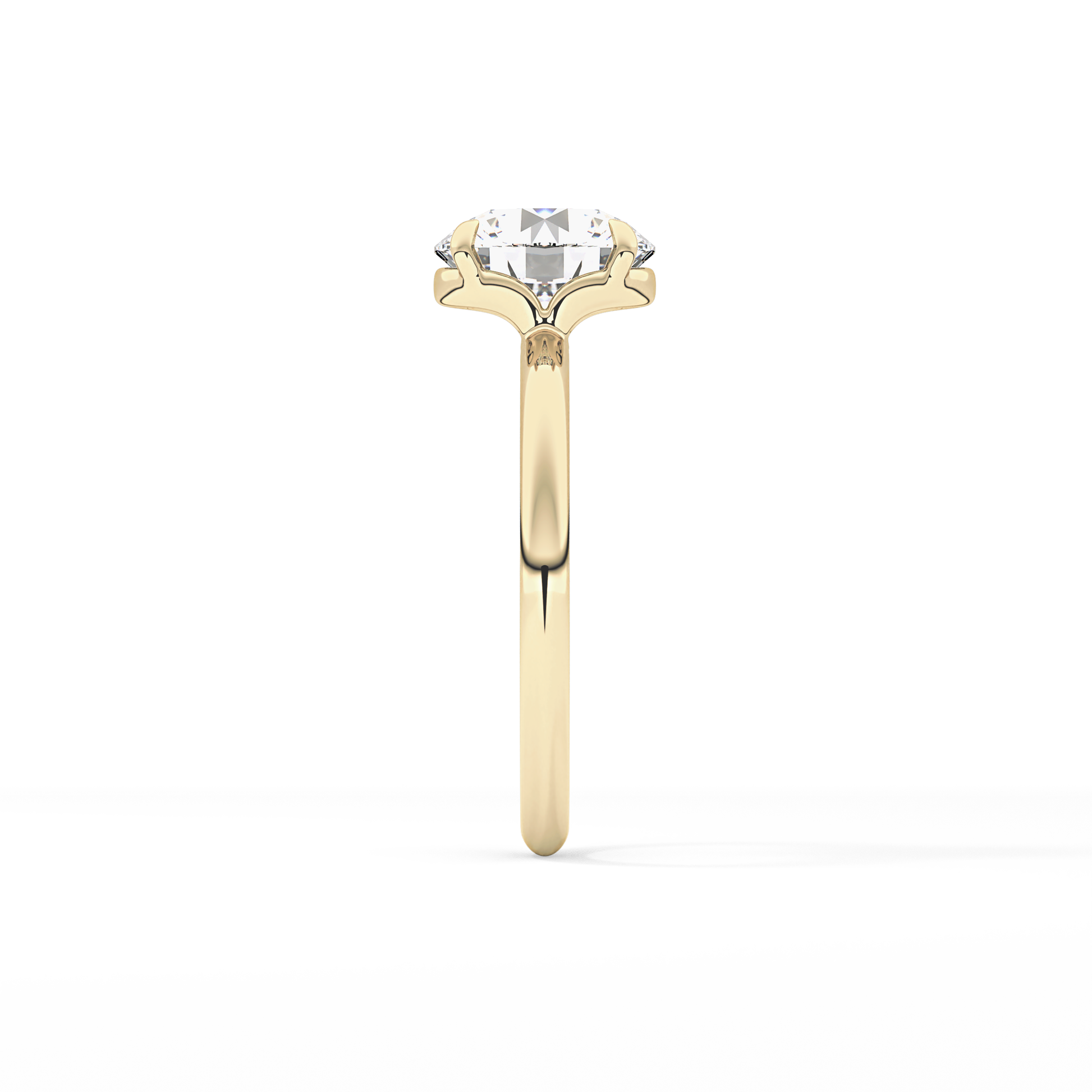 Round Solitaire Lab Grown Diamond Engagement Ring