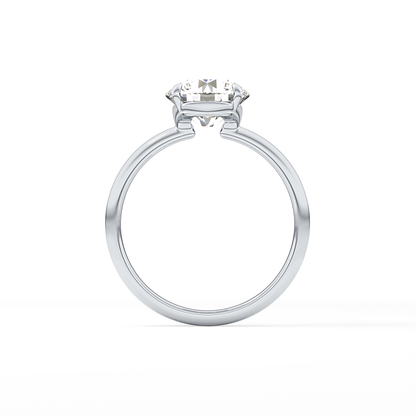Round Solitaire Lab Grown Diamond Engagement Ring