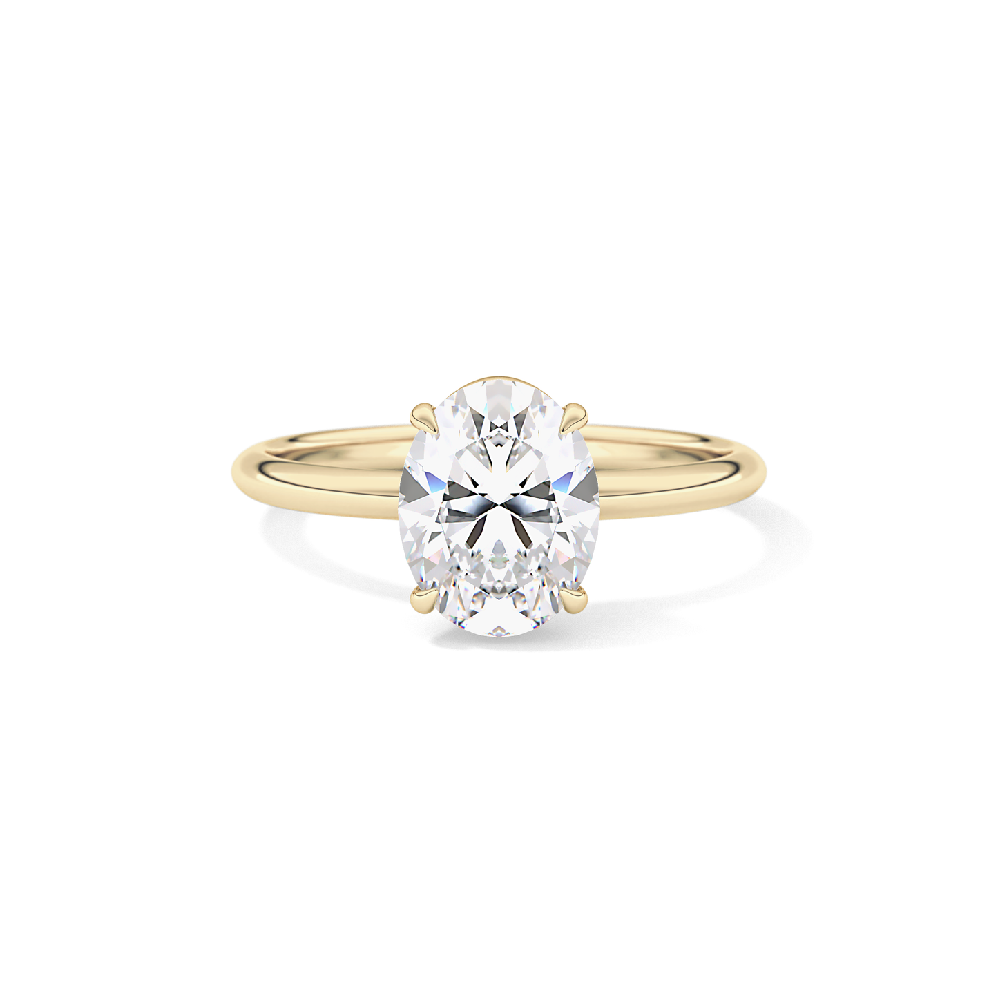 Oval Solitaire Lab Grown Diamond Engagement Ring