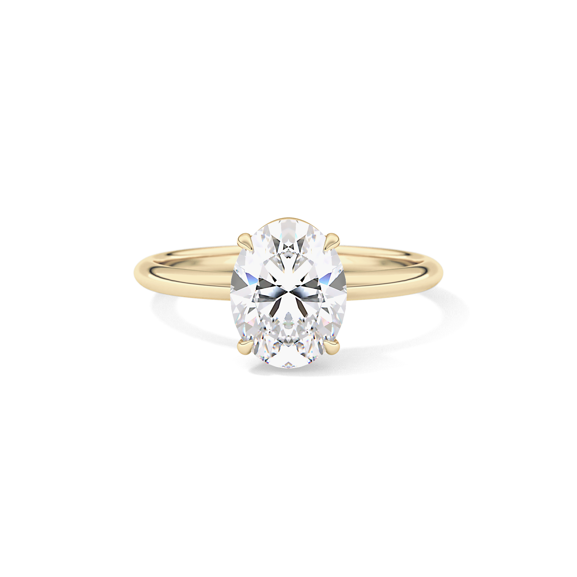 Oval Solitaire Lab Grown Diamond Engagement Ring