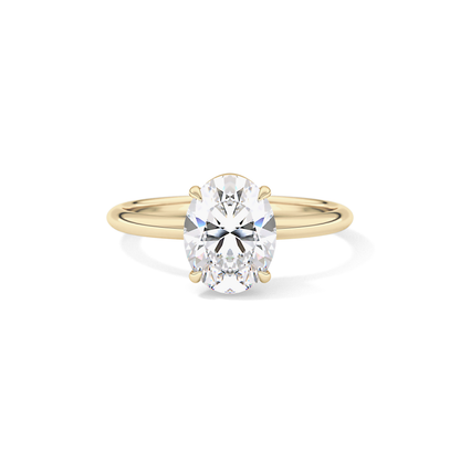 Oval Solitaire Lab Grown Diamond Engagement Ring