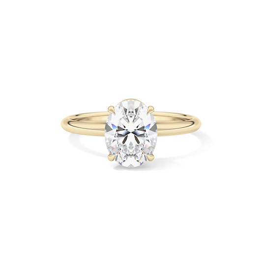 Oval Solitaire Lab Grown Diamond Engagement Ring
